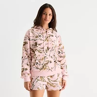 Forever 21 Womens Long Sleeve Embellished Fleece Juniors Hoodie