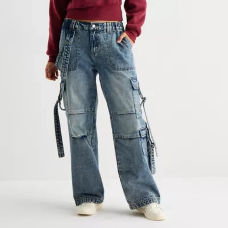 Forever 21 Juniors Womens Low Rise Loose Fit Jean