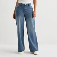Forever 21 - Juniors Womens Low Rise Wide Leg Jean