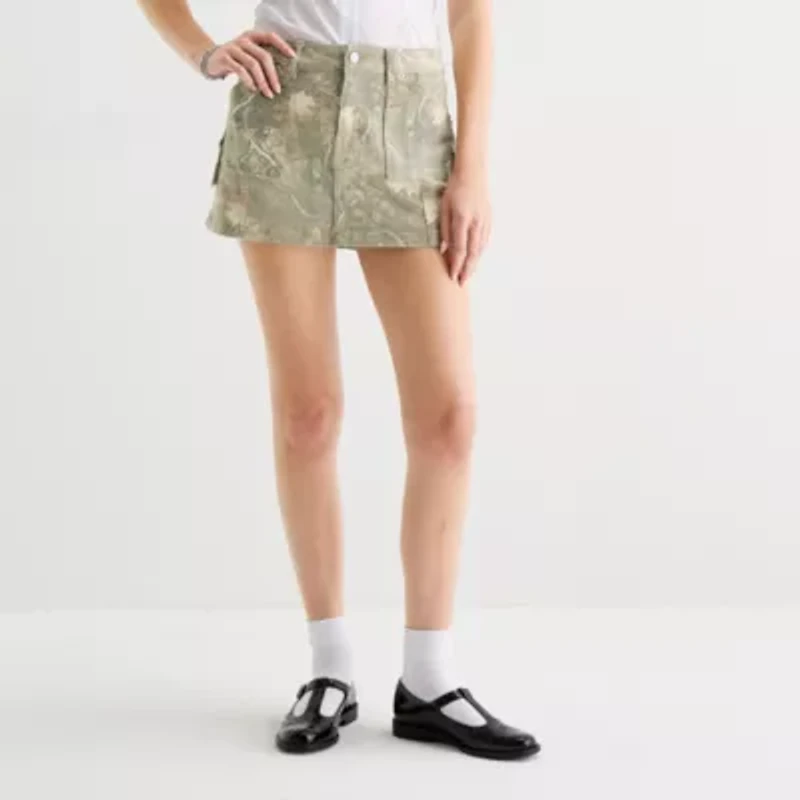Forever 21 Womens Low Rise Mini Denim Skirt Juniors