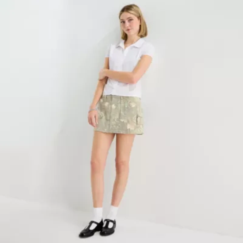 Forever 21 Womens Low Rise Mini Denim Skirt Juniors