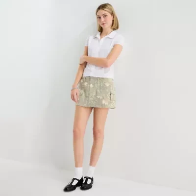 Forever 21 Womens Low Rise Mini Denim Skirt Juniors