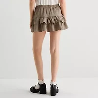 Forever 21 Womens Mid Rise Mini Juniors Flared Skirt