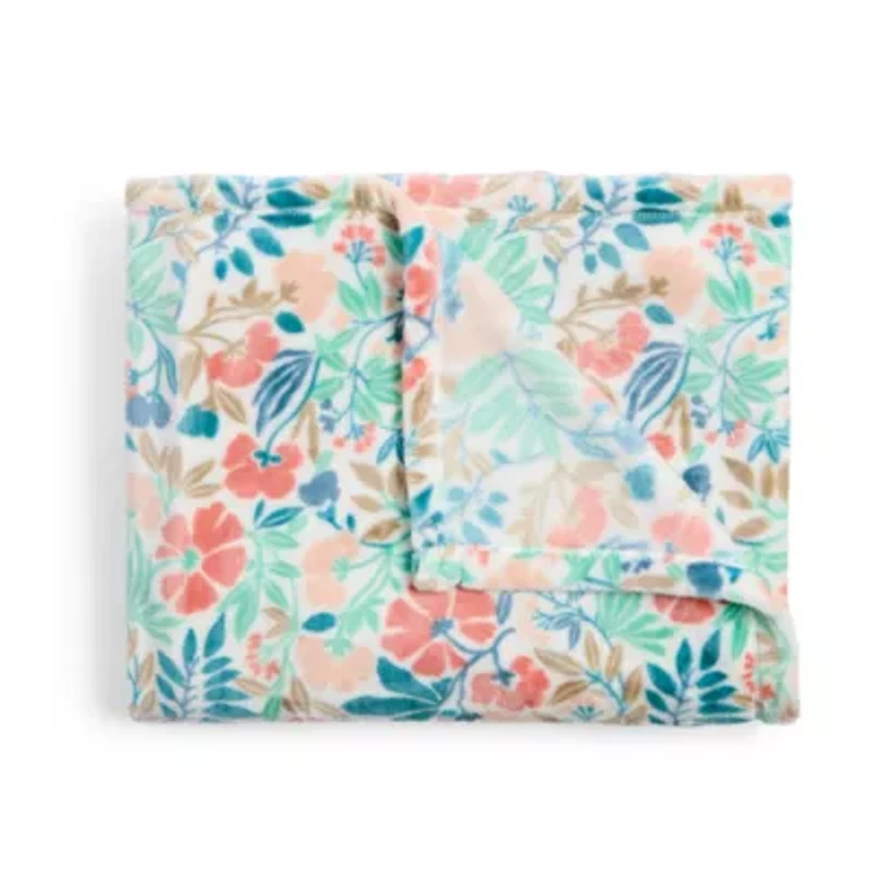 Home Expressions Velvet Plush Print Throw