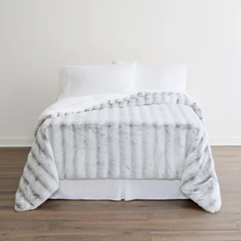 North Pole Trading Co. Faux Fur Comforter