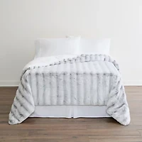 North Pole Trading Co. Faux Fur Comforter