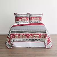 North Pole Trading Co. Gingerbread House Quilt Set