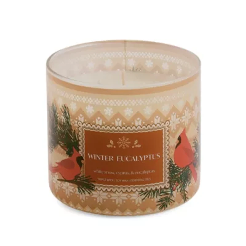 Distant Lands Winter Eucalyptus 3-Wick Scented Jar Candle