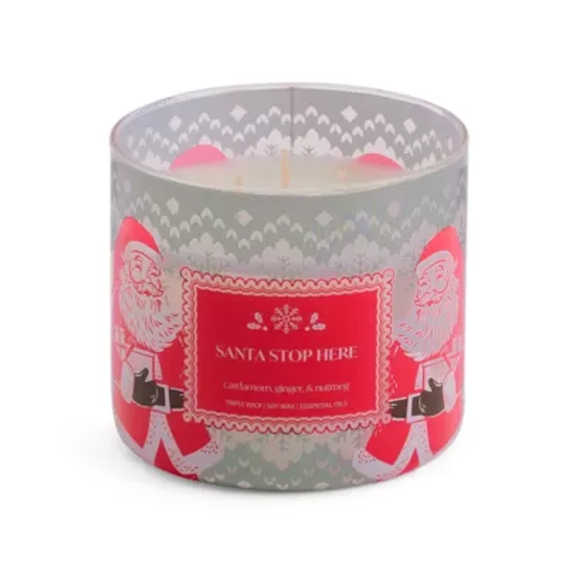 Distant Lands Santa Stop Here 3-Wick Scented Jar Candle