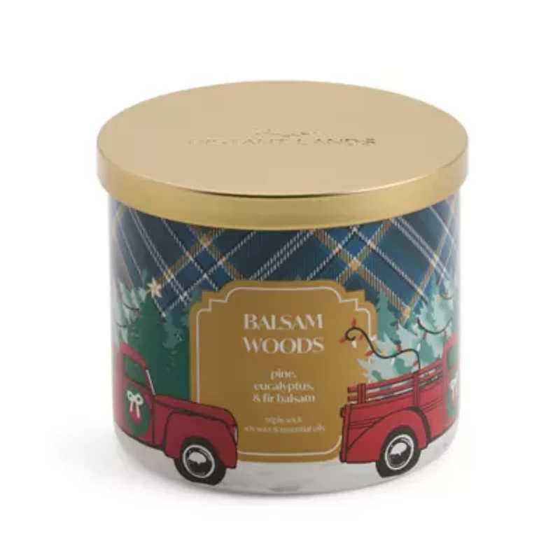 Distant Lands Balsam Woods 3-Wick Scented Jar Candle