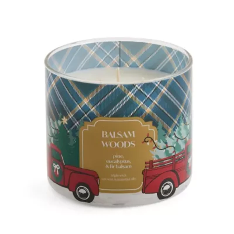 Distant Lands Balsam Woods 3-Wick Scented Jar Candle