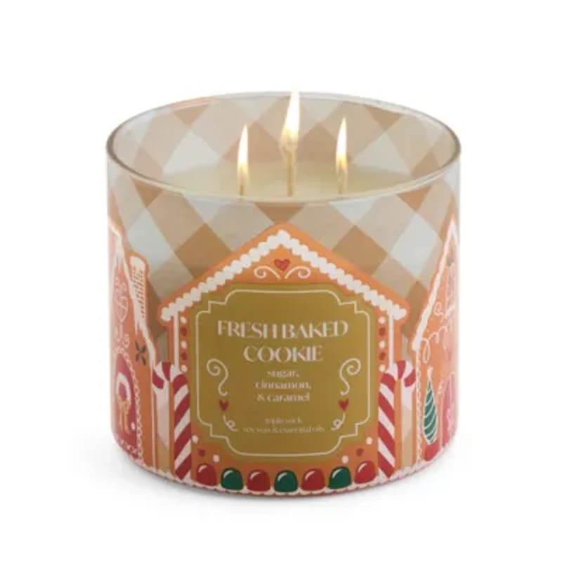 Distant Lands Fresh Baked Cookie 3-Wick Scented Jar Candle