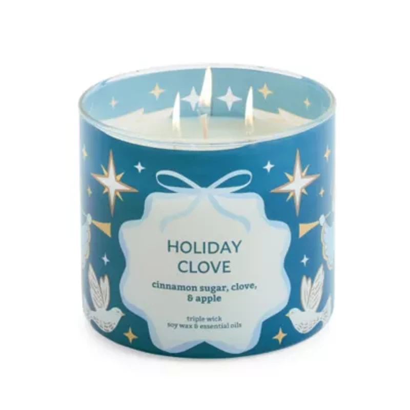 Distant Lands Holiday Clove 3-Wick Scented Jar Candle