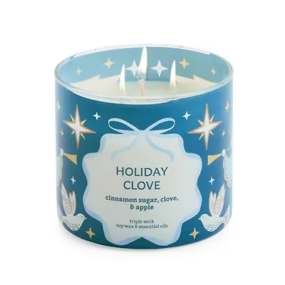 Distant Lands Holiday Clove 3-Wick Scented Jar Candle