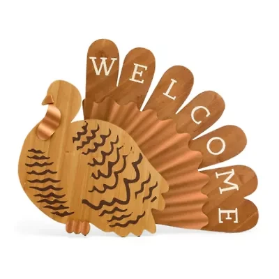 Linden Street Turkey Thanksgiving Porch Sign