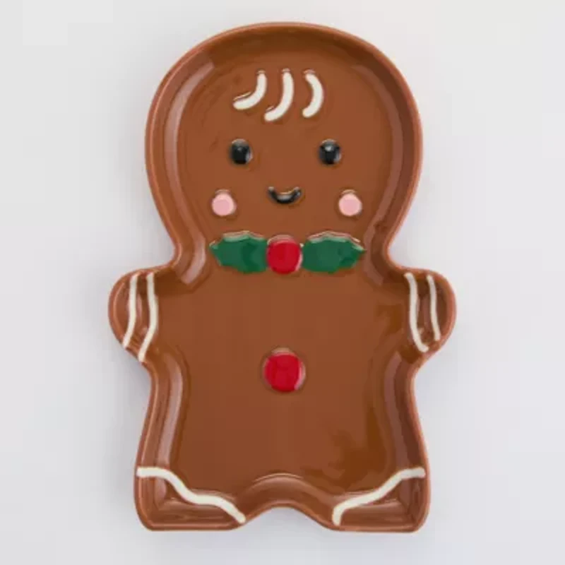 North Pole Trading Co. Gingerbread Stoneware Spoon Rest