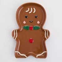 North Pole Trading Co. Gingerbread Stoneware Spoon Rest