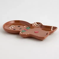 North Pole Trading Co. Gingerbread Stoneware Spoon Rest