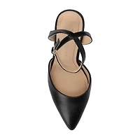 Journee Collection Tyyra Womens Pointed Closed Toe Block Heel Pumps