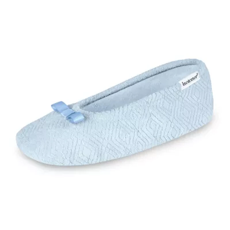 Isotoner Microterry Womens Ballerina Slippers