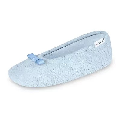 Isotoner Microterry Womens Ballerina Slippers