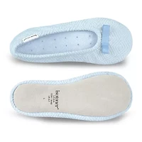 Isotoner Microterry Womens Ballerina Slippers