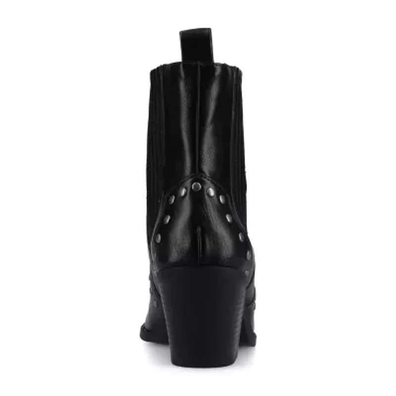 Journee Collection Womens Braylee Block Heel Booties
