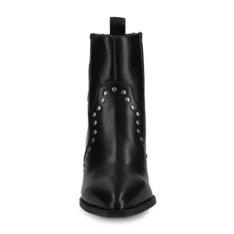 Journee Collection Womens Braylee Block Heel Booties