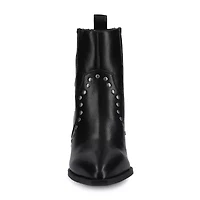Journee Collection Womens Braylee Block Heel Booties