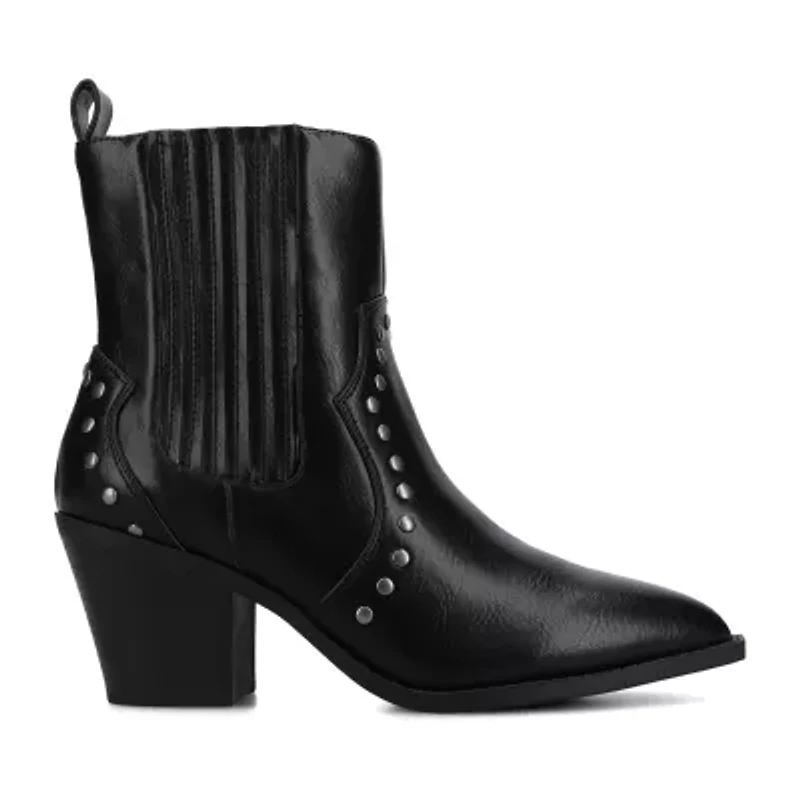 Journee Collection Womens Braylee Block Heel Booties