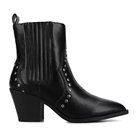 Journee Collection Womens Braylee Block Heel Booties