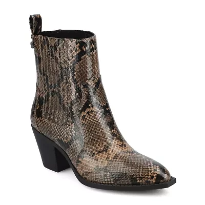 Journee Collection Womens Braylee Block Heel Booties