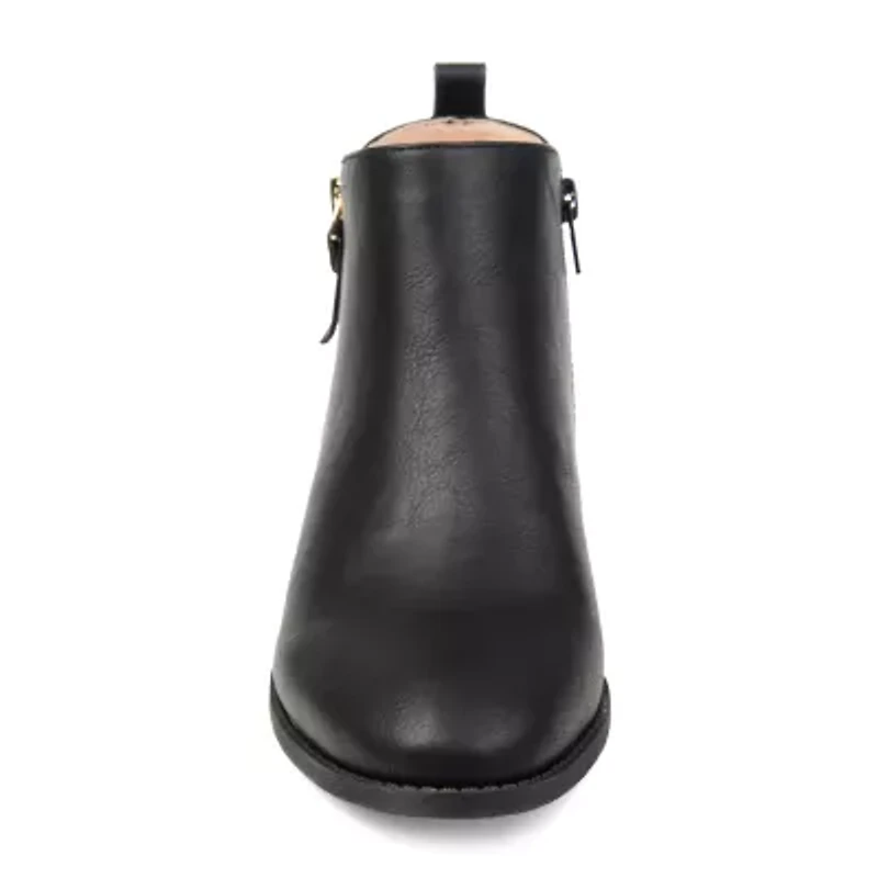 Journee Collection Womens Ellis Stacked Heel Booties