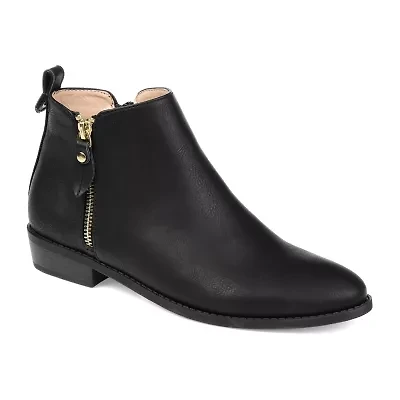 Journee Collection Womens Ellis Stacked Heel Booties