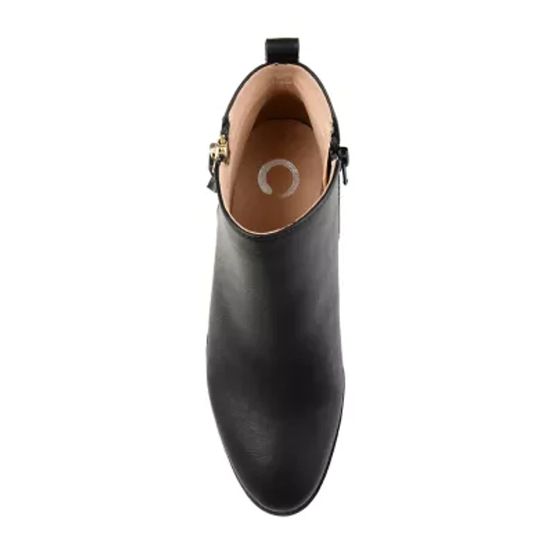 Journee Collection Womens Ellis Stacked Heel Booties