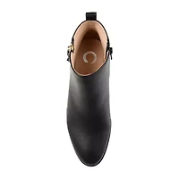 Journee Collection Womens Ellis Stacked Heel Booties
