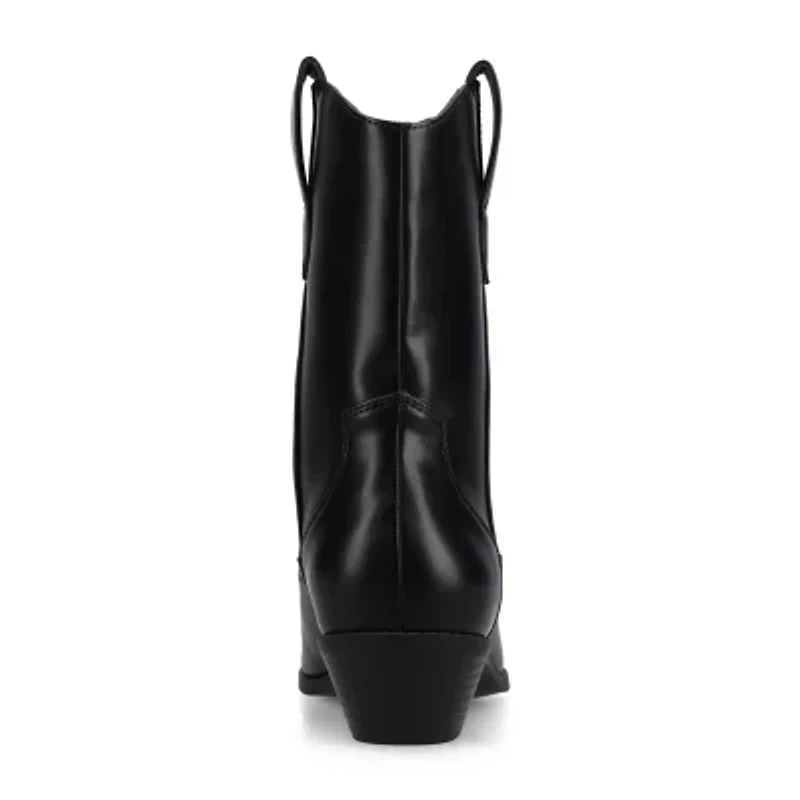 Journee Collection Womens Fritzie Block Heel Booties