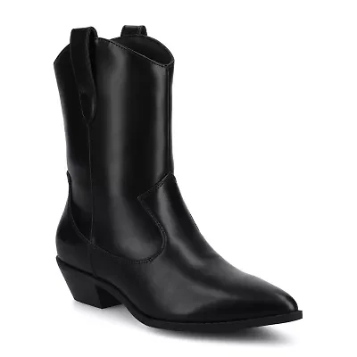 Journee Collection Womens Fritzie Block Heel Booties