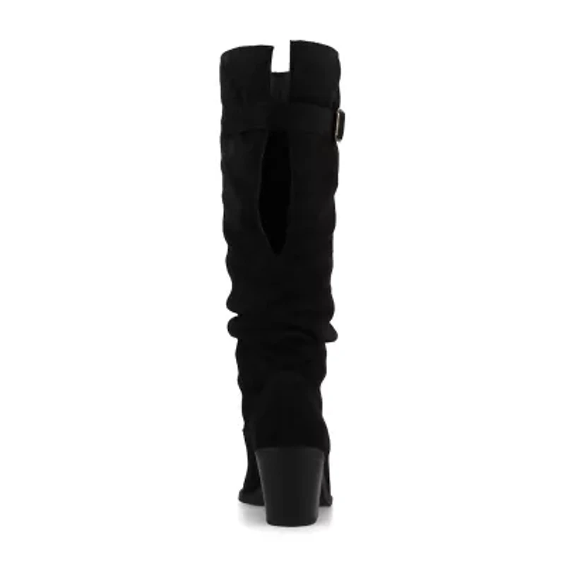 Journee Collection Womens Kaleah Block Heel Dress Boots