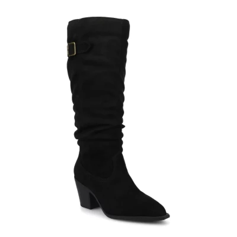 Journee Collection Womens Kaleah Block Heel Dress Boots