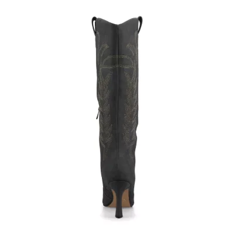 Journee Collection Womens Laramie Stiletto Heel Dress Boots