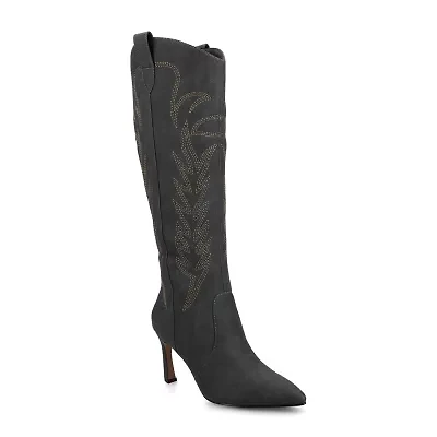 Journee Collection Womens Laramie Stiletto Heel Dress Boots