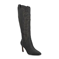 Journee Collection Womens Laramie Stiletto Heel Dress Boots
