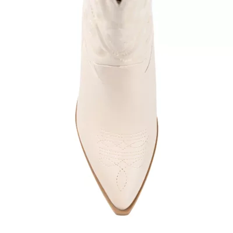 Journee Collection Womens Chantry Stacked Heel Dress Boots
