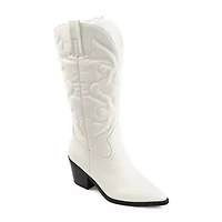 Journee Collection Womens Chantry Stacked Heel Dress Boots