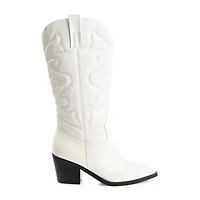 Journee Collection Womens Chantry Stacked Heel Dress Boots
