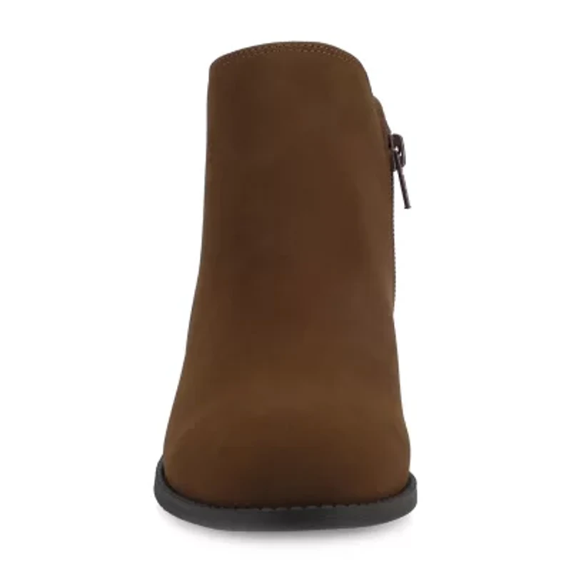 Journee Collection Womens Solarah Block Heel Booties