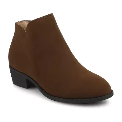 Journee Collection Womens Solarah Block Heel Booties