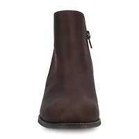 Journee Collection Womens Solarah Flat Heel Booties