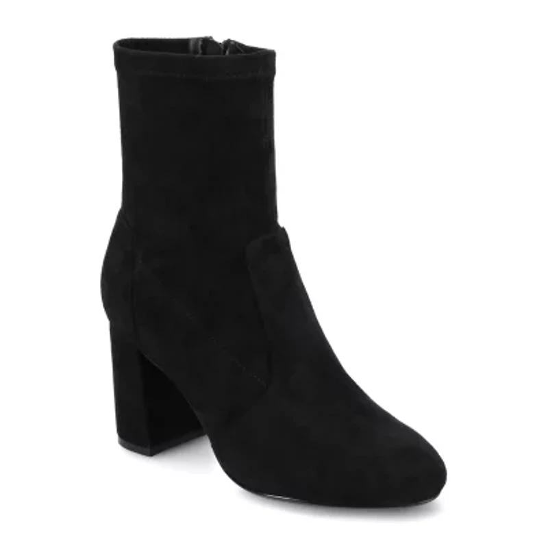Journee Collection Womens Vivia Block Heel Booties